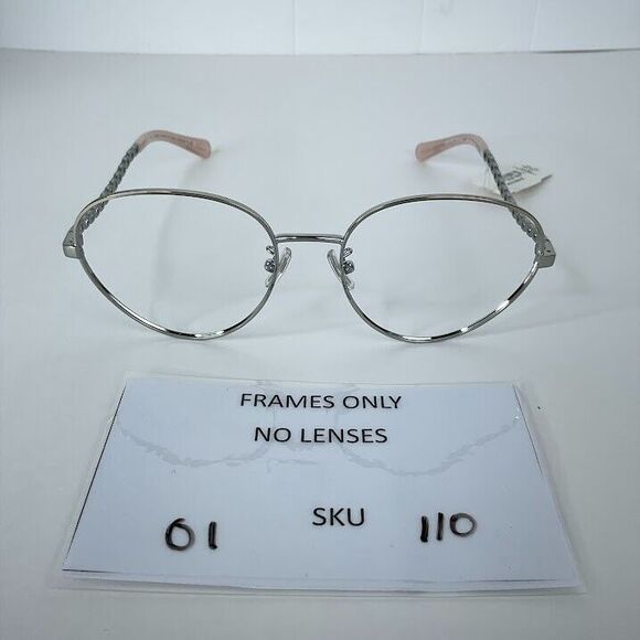 Coach Sunglasses Aviator Light Silver Unisex HC7114 Full Rim 56-18-140 Frames - Picture 7 of 7